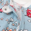image:imageHonestBaby Baby Sleep and Play Footed Pajamas Onepiece Sleeper Jumpsuit Zipfront Pjs Organic Cotton for Baby Girls UnisexCinema Snacks