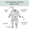 image:imageHonestBaby Baby Sleep and Play Footed Pajamas Onepiece Sleeper Jumpsuit Zipfront Pjs Organic Cotton for Baby Girls UnisexDino Mite