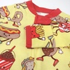 image:imageHonestBaby Baby Sleep and Play Footed Pajamas Onepiece Sleeper Jumpsuit Zipfront Pjs Organic Cotton for Baby Girls UnisexFast Food Frenzy