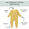 image:imageHonestBaby Baby Sleep and Play Footed Pajamas Onepiece Sleeper Jumpsuit Zipfront Pjs Organic Cotton for Baby Girls UnisexMac N Cheese
