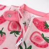 image:imageHonestBaby Baby Sleep and Play Footed Pajamas Onepiece Sleeper Jumpsuit Zipfront Pjs Organic Cotton for Baby Girls UnisexStrawberry Slice
