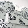 image:imageHonestBaby Sleep and Play Footed Pajamas Onepiece Sleeper Jumpsuit ZipFront Pjs 100 Organic Cotton for Baby Girls Baby Zebra Camo 69 Months