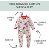image:imageHonestBaby unisexbaby Celebration Sleep amp Play Footed Onepiece Pajama Sleeper 100 Organic CottonPug Love