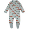 image:imageHonestBaby unisexbaby Celebration Sleep amp Play Footed Onepiece Pajama Sleeper 100 Organic CottonRacing Rabbits