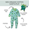 image:imageHonestBaby unisexbaby Celebration Sleep amp Play Footed Onepiece Pajama Sleeper 100 Organic CottonSt Paddys Boy