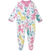 image:imageHonestBaby Baby Sleep and Play Footed Pajamas Onepiece Sleeper Jumpsuit Zipfront Pjs Organic Cotton for Baby Girls UnisexBirthday Bash Pinks
