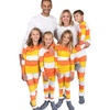 image:imageHonestBaby unisexbaby Celebration Sleep amp Play Footed Onepiece Pajama Sleeper 100 Organic CottonBold Stripe Candy Corn