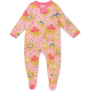 image:imageHonestBaby Baby Sleep and Play Footed Pajamas Onepiece Sleeper Jumpsuit Zipfront Pjs Organic Cotton for Baby Girls UnisexBreakfast Bonanza