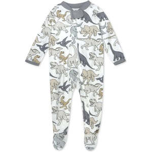 image:imageHonestBaby Baby Sleep and Play Footed Pajamas Onepiece Sleeper Jumpsuit Zipfront Pjs Organic Cotton for Baby Girls UnisexDino Mite