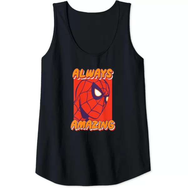 Amazon Essentials Marvel SpiderMan Always Amazing Boxed Portrait Tank TopBlack