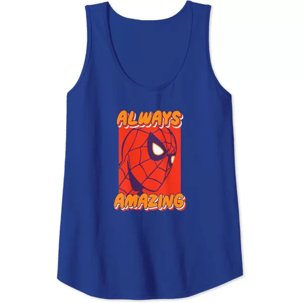 Amazon Essentials Marvel SpiderMan Always Amazing Boxed Portrait Tank TopRoyal Blue