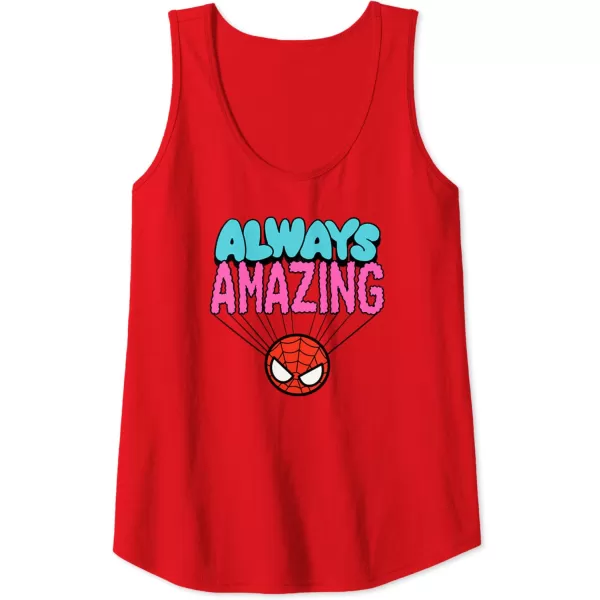 Amazon Essentials Marvel SpiderMan Doodle Always Amazing Tank TopRed