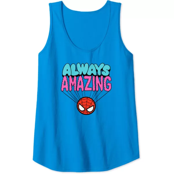 Amazon Essentials Marvel SpiderMan Doodle Always Amazing Tank TopSapphire Blue