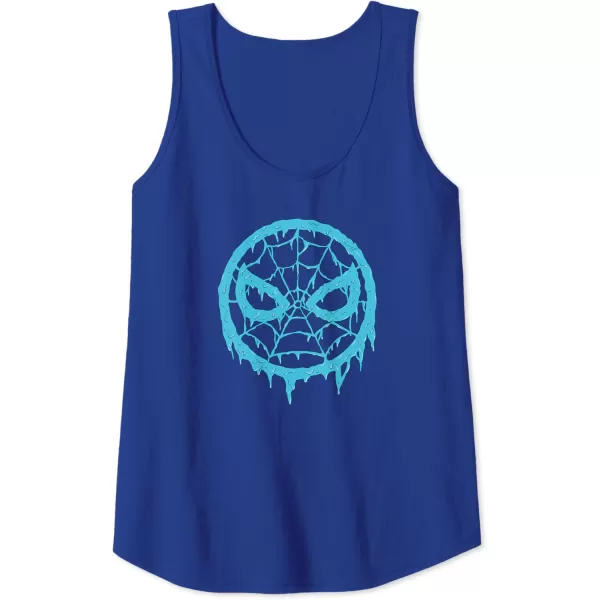 Amazon Essentials Marvel SpiderMan Dripping Blue Face Logo Tank TopRoyal Blue