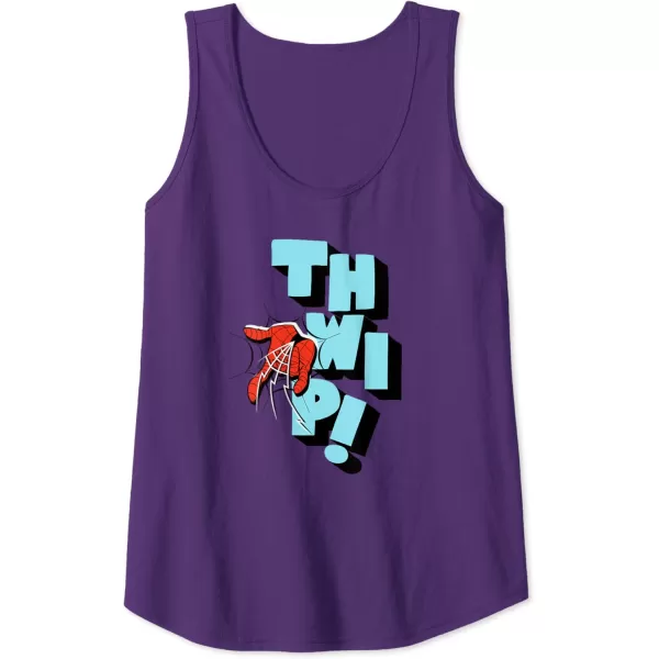 Amazon Essentials Marvel SpiderMan Hand Thwip WebSlinger Tank TopPurple