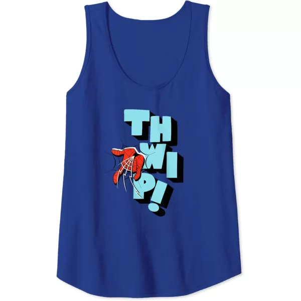 Amazon Essentials Marvel SpiderMan Hand Thwip WebSlinger Tank TopRoyal Blue