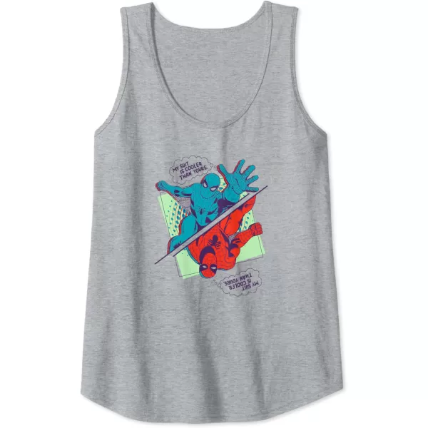 Amazon Essentials Marvel SpiderMan My Suit Is Cooler Than Yours Tank TopHeather Grey