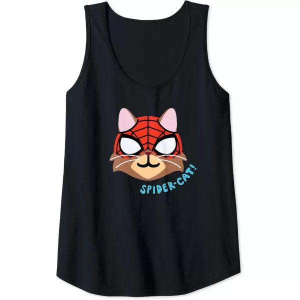 Amazon Essentials Marvel SpiderMan SpiderCat Portrait Tank TopBlack