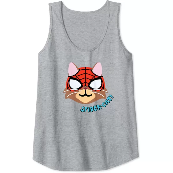 Amazon Essentials Marvel SpiderMan SpiderCat Portrait Tank TopHeather Grey