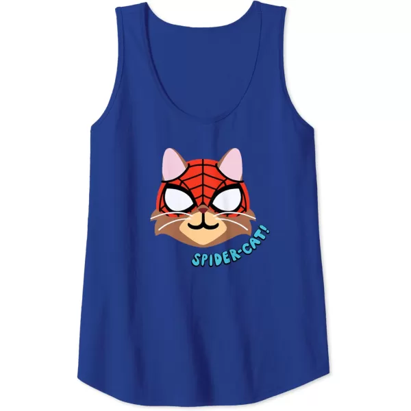 Amazon Essentials Marvel SpiderMan SpiderCat Portrait Tank TopRoyal Blue