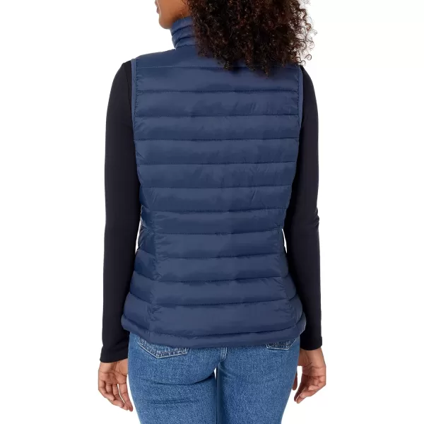 Amazon Essentials Womens Lightweight WaterResistant Packable Puffer VestNavy