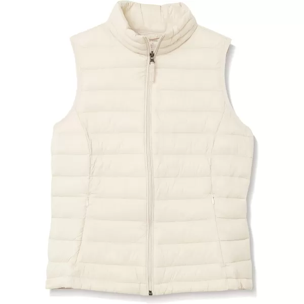 Amazon Essentials Womens Lightweight WaterResistant Packable Puffer VestOffwhite