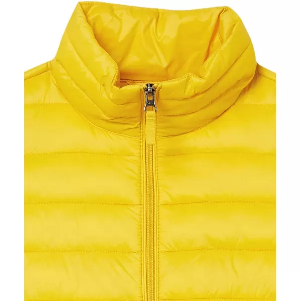 Amazon Essentials Womens Lightweight WaterResistant Packable Puffer VestYellow