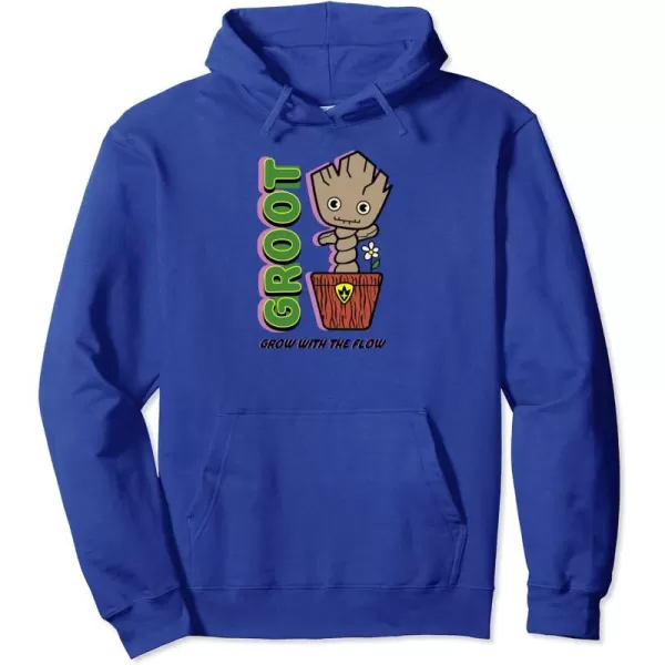 Amazon Essentials Guardians of the Galaxy Groot Grow With The Flow Pullover HoodieRoyal Blue