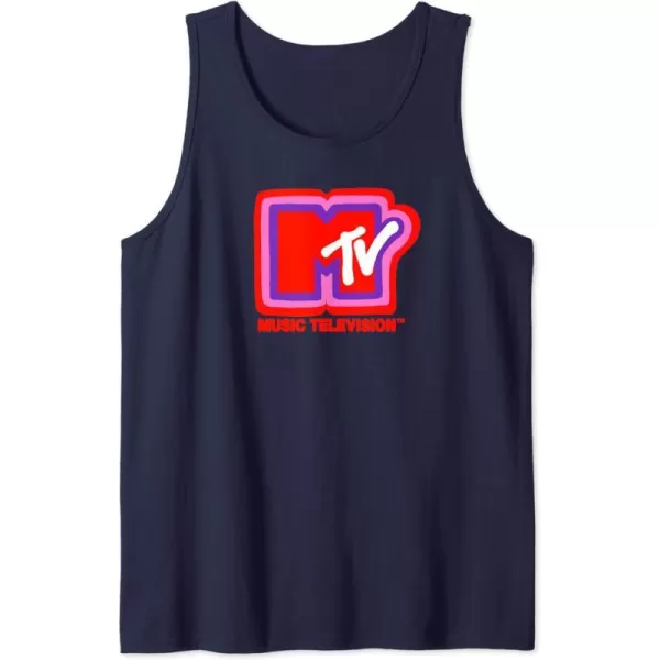 Amazon Essentials MTV Super Thick Outlines Logo Tank TopNavy Blue