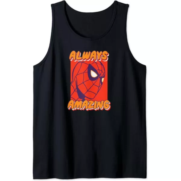 Amazon Essentials Marvel SpiderMan Always Amazing Boxed Portrait Tank TopBlack