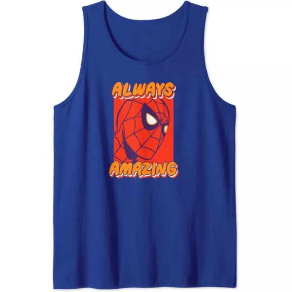 Amazon Essentials Marvel SpiderMan Always Amazing Boxed Portrait Tank TopRoyal Blue