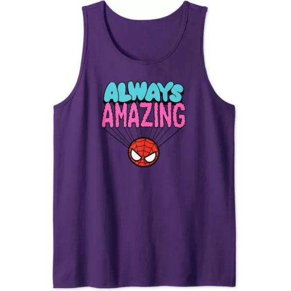 Amazon Essentials Marvel SpiderMan Doodle Always Amazing Tank TopPurple