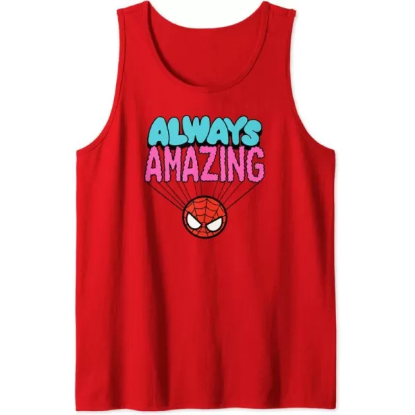 Amazon Essentials Marvel SpiderMan Doodle Always Amazing Tank TopRed