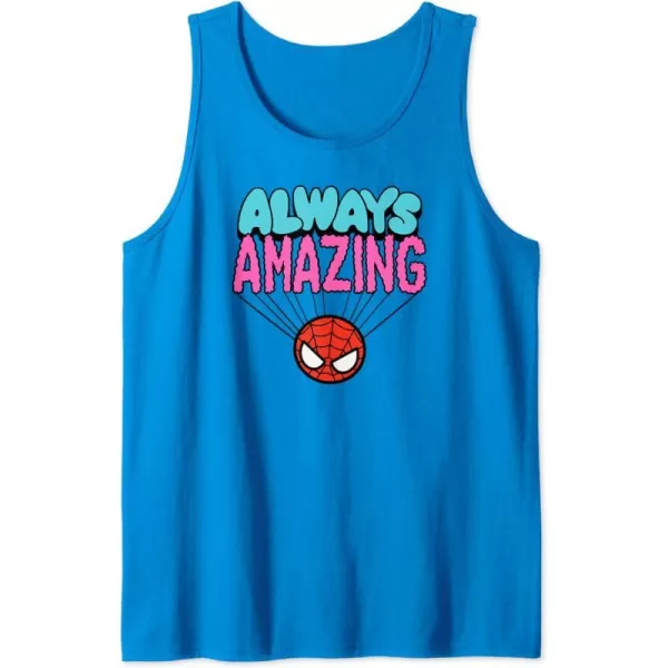 Amazon Essentials Marvel SpiderMan Doodle Always Amazing Tank TopSapphire Blue