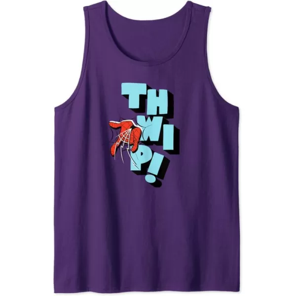 Amazon Essentials Marvel SpiderMan Hand Thwip WebSlinger Tank TopPurple