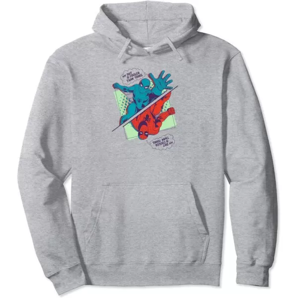 Amazon Essentials Marvel SpiderMan My Suit Is Cooler Than Yours Pullover HoodieHeather Grey