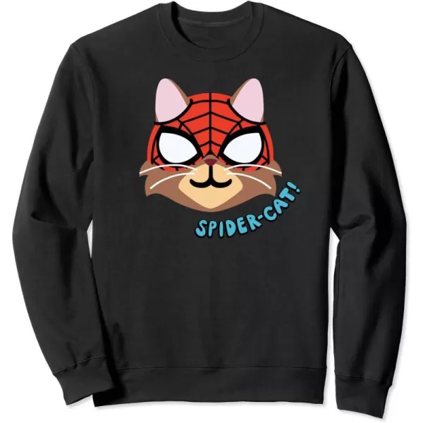 Amazon Essentials Marvel SpiderMan SpiderCat Portrait SweatshirtBlack