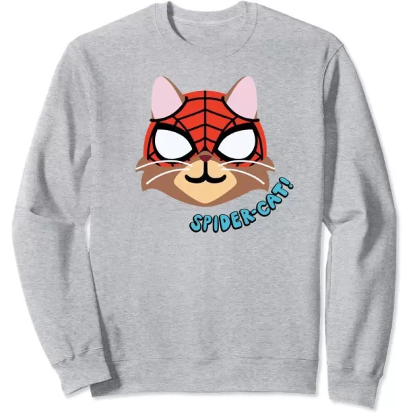 Amazon Essentials Marvel SpiderMan SpiderCat Portrait SweatshirtHeather Grey