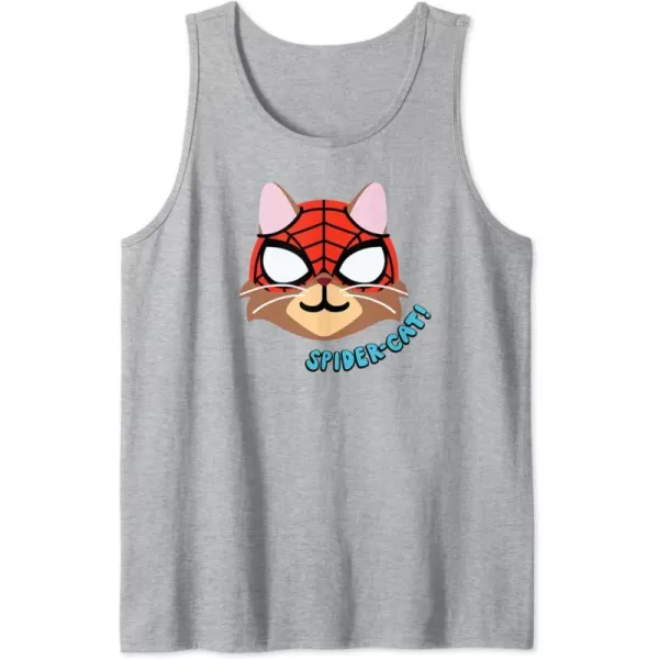 Amazon Essentials Marvel SpiderMan SpiderCat Portrait Tank TopHeather Grey