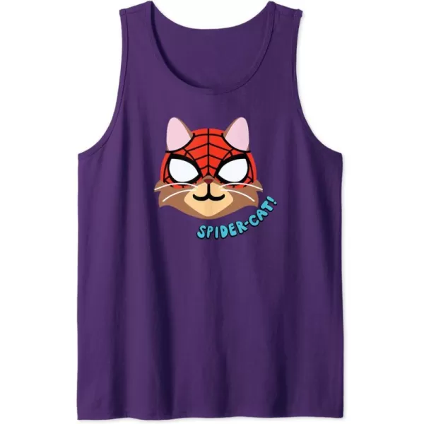 Amazon Essentials Marvel SpiderMan SpiderCat Portrait Tank TopPurple