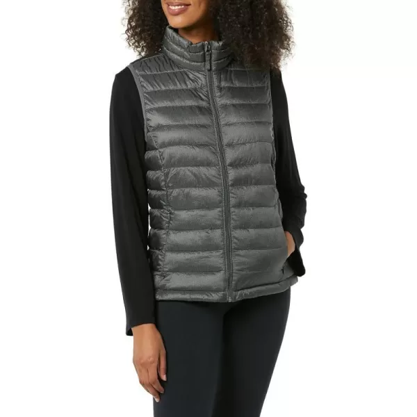 Amazon Essentials Womens Lightweight WaterResistant Packable Puffer VestCharcoal Heather