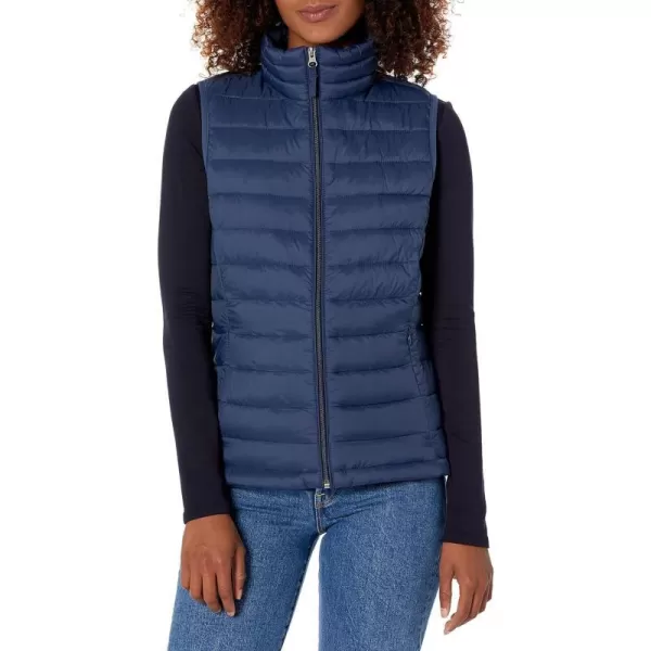 Amazon Essentials Womens Lightweight WaterResistant Packable Puffer VestNavy