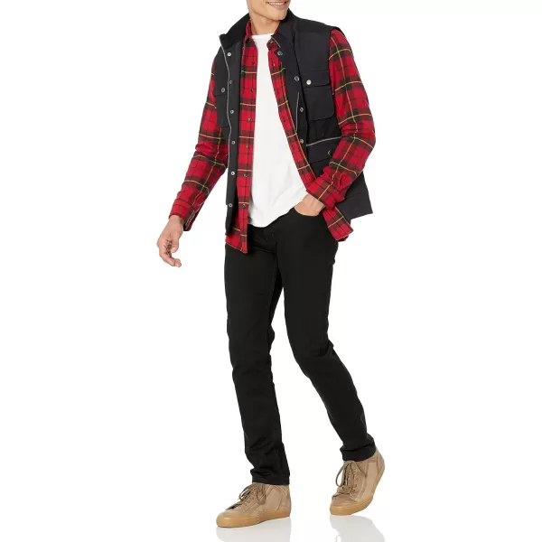 Amazon Essentials Mens LongSleeve Flannel Shirt Available in Big ampamp TallBlack Red Yellow Large Plaid