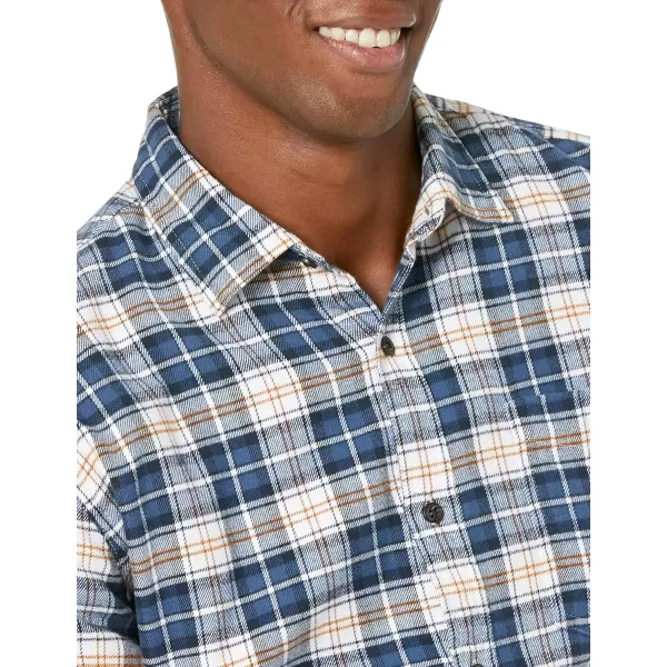 Amazon Essentials Mens LongSleeve Flannel Shirt Available in Big ampamp TallMulticolor Check Plaid