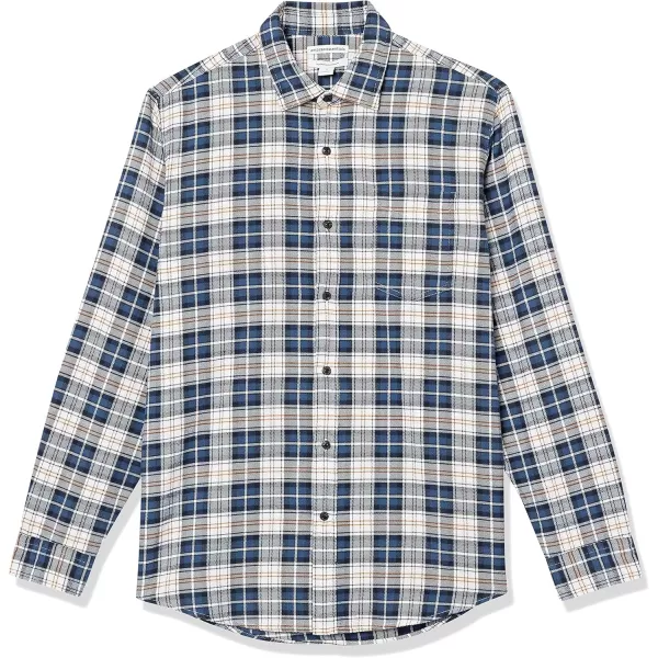 Amazon Essentials Mens LongSleeve Flannel Shirt Available in Big ampamp TallMulticolor Check Plaid
