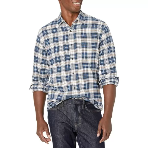 Amazon Essentials Mens LongSleeve Flannel Shirt Available in Big ampamp TallMulticolor Check Plaid