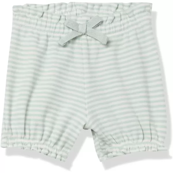 Amazon Essentials Baby Girls Bloomer Shorts Multipacks4 BeigeMint Green StripePinkStrawberries