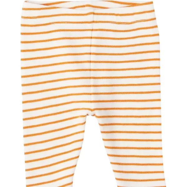 Amazon Essentials Baby Girls Leggings Pack of 55 LilacMustard Yellow DotsPurpleOrange StripeWhite