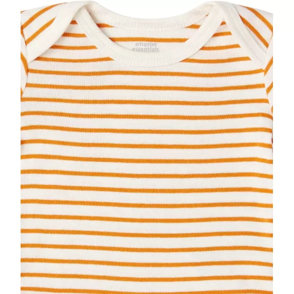 Amazon Essentials Baby Girls LongSleeve Bodysuits Pack of 6MulticolorAnimalDotsStripe