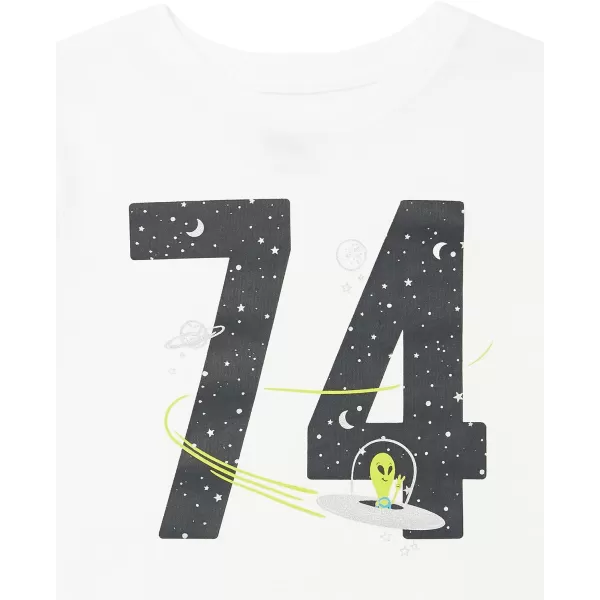 Amazon Essentials Boys LongSleeve TShirts Previously Spotted Zebra Multipacks5 PurpleGreyWhite